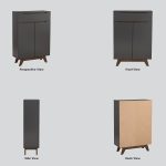 MARIAN Multi Function Shoe Cabinet-Grey - Image 10