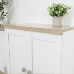 PALESA 2 Door Shoe Cabinet-White+Oak - Image 12
