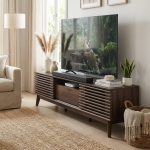 PRATO 180CM Sliding Door TV cabinet-Walnut - Image 2