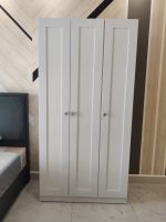IRENE 3 Door Wardrobe-White - Image 9
