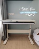 L22S Ergonomic Tilt Top Study Desk-White - Image 19