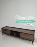 MAXTON 6 Feet TV Cabinet-Walnut - Image 14