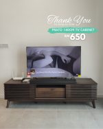 PRATO 180CM Sliding Door TV cabinet-Walnut - Image 13