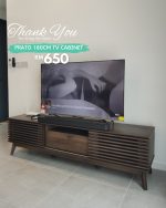 PRATO 180CM Sliding Door TV cabinet-Walnut - Image 14