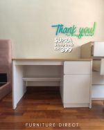 SUPRA 120CM Rounded Edges Study Desk-White+Maple - Image 13