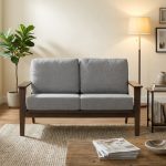 ATIVO 2 Seater Solid Wood Sofa-Cocoa