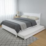 ALEXANDER Solid Wood Queen & King Pull Out Bed-White