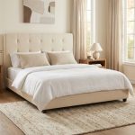 BEKKER King Divan Fabric Bed Frame-Beige - Image 2