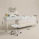 DORTE LED Mirror Expandable Dressing Table Set - Image 19