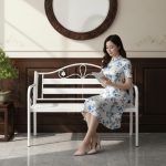 FRANKLIN 120cm Outdoor Bench-White