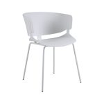 ARM 001 Plastic Arm Chair-White