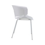 ARM 001 Plastic Arm Chair-White - Image 2