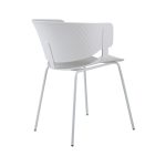 ARM 001 Plastic Arm Chair-White - Image 3