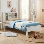 YURI Super Single Storage Bed Frame-White - Image 2
