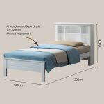 YURI Super Single Storage Bed Frame-White - Image 3