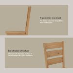 [SET OF 2] BRADFORD Dining Chair-Light Walnut - Image 3