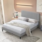 BONNIE Queen Size Bed Frame-Grey - Image 3