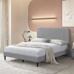 BONNIE Queen Size Bed Frame-Grey - Image 2