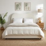 CLOUD Queen Size Divan Bed Frame-White Fleece