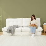 CLOUD 3 Seater Pet Friendly Sofa-Beige - Image 3