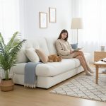 CLOUD 3 Seater Pet Friendly Sofa-Beige - Image 2