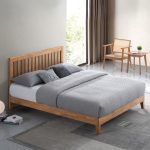 DURHAM Queen Bed Frame-Beech - Image 3