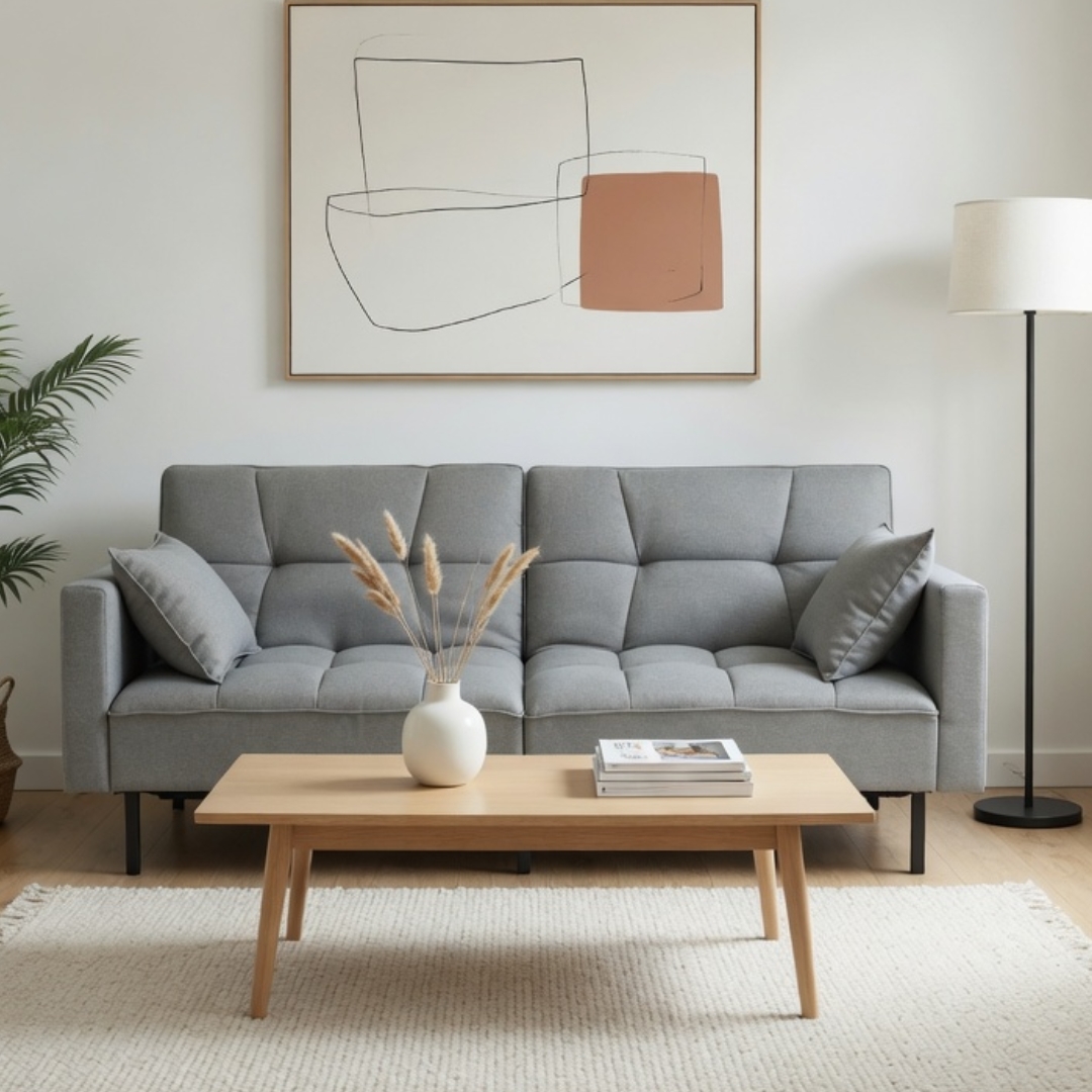 FENLAND 3S MAIN FENLAND 3 Seater Sofa Bed-Grey - Image 1