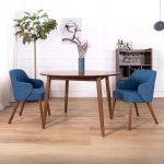 JOANE 4 Seater Round Dining Set-Blue