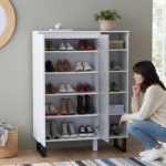 OTOS 2 Door Shoe Cabinet-White - Image 2