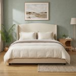 ROME Queen Size Divan Bed Frame-Beige