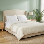 ROME Queen Size Divan Bed Frame-Beige - Image 2