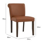 SUKI Dining Chair-Toffee PU - Image 6