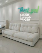 CLOUD 3 Seater Pet Friendly Sofa-Beige - Image 21