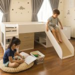 TOBBY Mid Sleeper Bed With Slide-White - Image 3