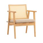 KAIRO Solid Wood Lounge Chair-Natural