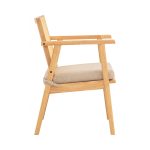 KAIRO Solid Wood Lounge Chair-Natural - Image 12