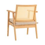 KAIRO Solid Wood Lounge Chair-Natural - Image 11