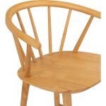 CAREN Solid Wood Bar Chair-Natural - Image 6