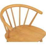CAREN Solid Wood Bar Chair-Natural - Image 5
