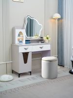 A08 LED Mirror Dressing Table Set-Purple - Image 9