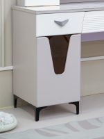 A08 LED Mirror Dressing Table Set-Purple - Image 8