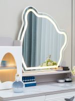 A08 LED Mirror Dressing Table Set-Purple - Image 2