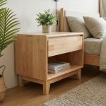 Moku Home ANNAKA Full Solid Wood Bedside Table-Natural - Image 2
