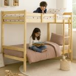 ANTONIA Double Decker Bunk Bed-Natural