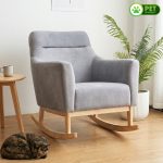 BURTON Pet Friendly Rocking Chair-Grey