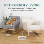 BURTON Pet Friendly Rocking Chair-Grey - Image 10