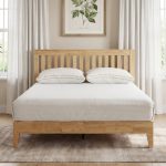 KAIZU Queen Size Wooden Bed Frame-Natural