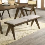 KIRA 130cm Solid Wood Bench-Walnut - Image 2
