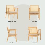 KAIRO Solid Wood Lounge Chair-Natural - Image 7