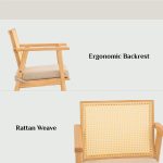 KAIRO Solid Wood Lounge Chair-Natural - Image 5